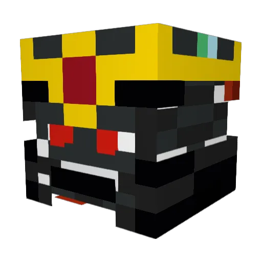 jaerf Minecraft avatar head, 3D render
