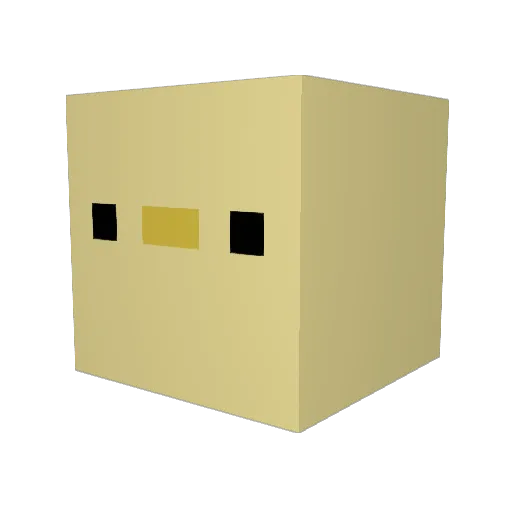 jaeskzl Minecraft avatar head, 3D render