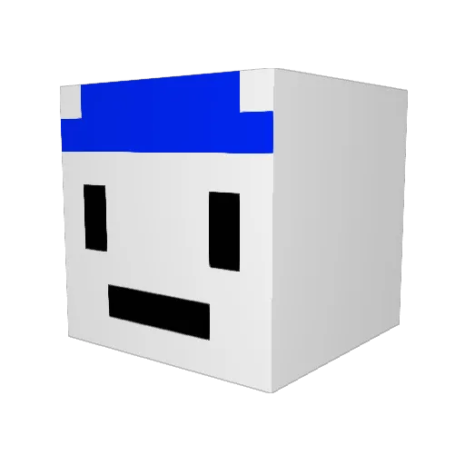 jaewon0620 Minecraft avatar head, 3D render