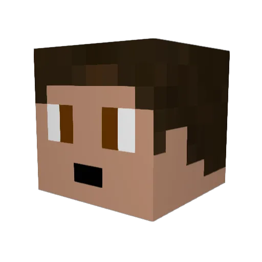 jafado Minecraft avatar head, 3D render