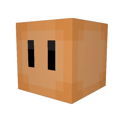 jafferris Minecraft avatar head, 3D render