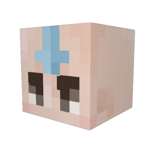 jafrex Minecraft avatar head, 3D render