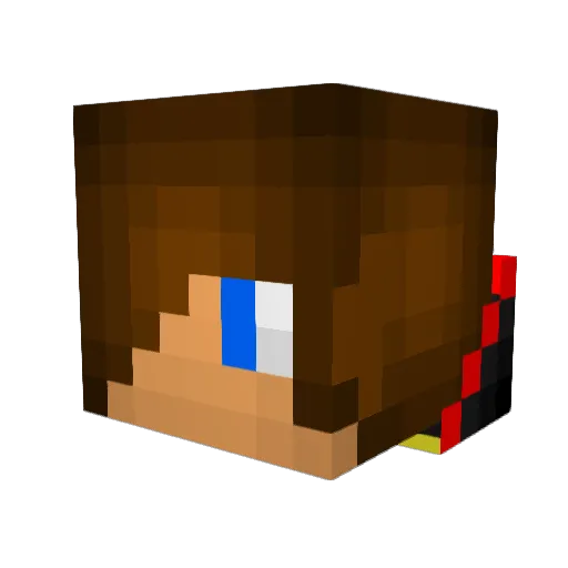 jag_wtg Minecraft avatar head, 3D render
