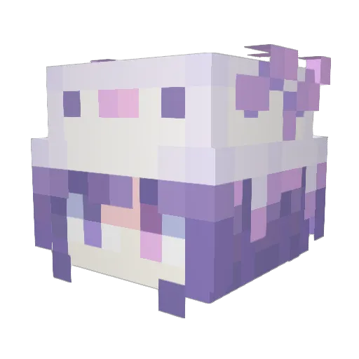 jagaimouto Minecraft avatar head, 3D render