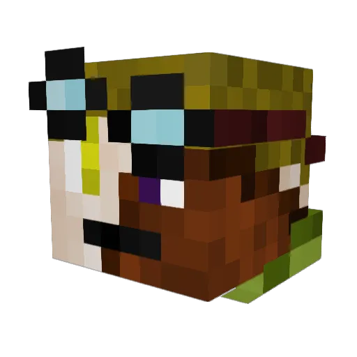 jagdadler Minecraft avatar head, 3D render