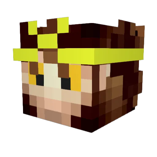 jagdragonslayer Minecraft avatar head, 3D render