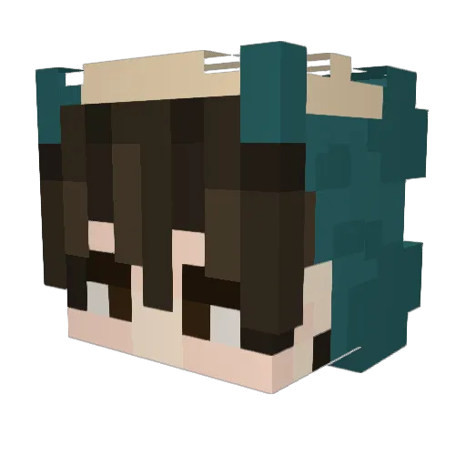 jagodema Minecraft avatar head, 3D render