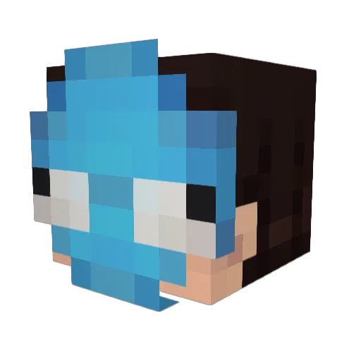 jagr66 Minecraft avatar head, 3D render