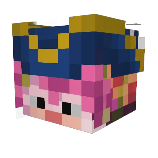 jaguarsa Minecraft avatar head, 3D render