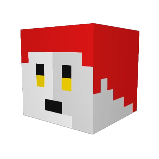 jagunnun Minecraft avatar head, 3D render
