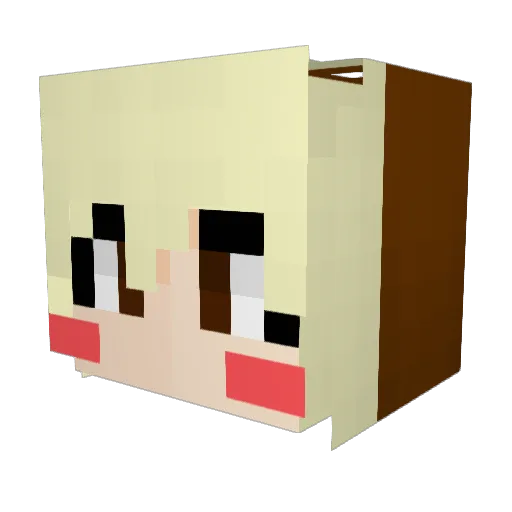 jagure Minecraft avatar head, 3D render