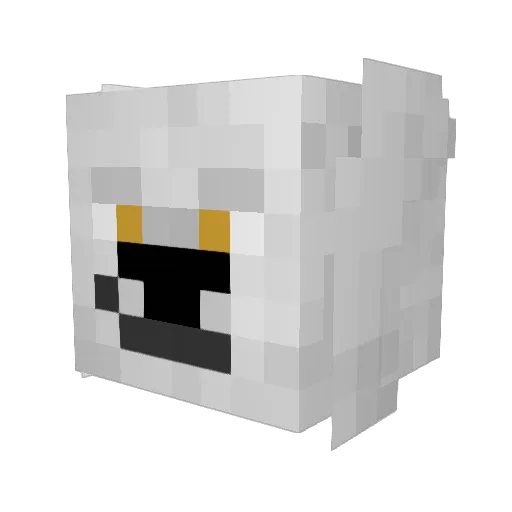 jagurjay Minecraft avatar head, 3D render