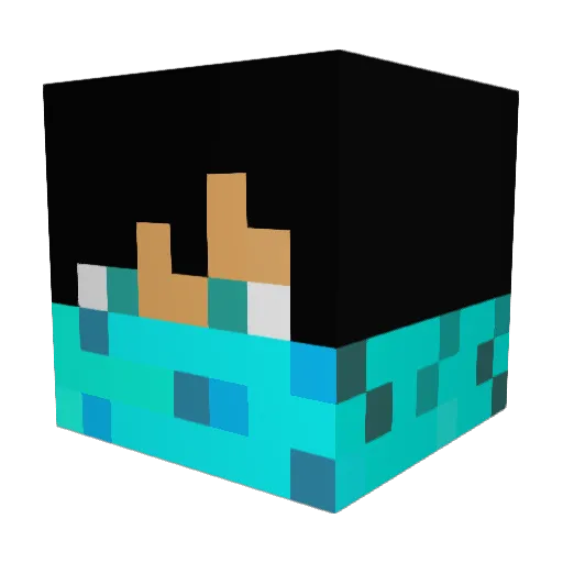 jagv99 Minecraft avatar head, 3D render