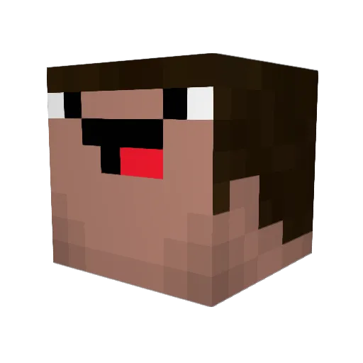 jahhwtff Minecraft avatar head, 3D render