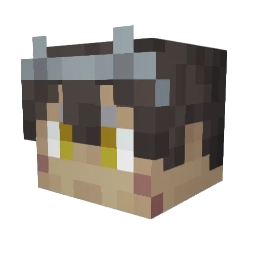 jahkady Minecraft avatar head, 3D render