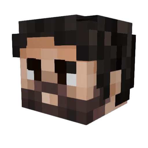 jahmunkey_ Minecraft avatar head, 3D render