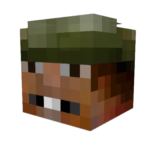 jahnj13 Minecraft avatar head, 3D render