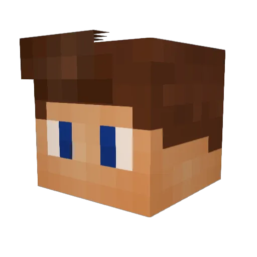 jahnolo Minecraft avatar head, 3D render
