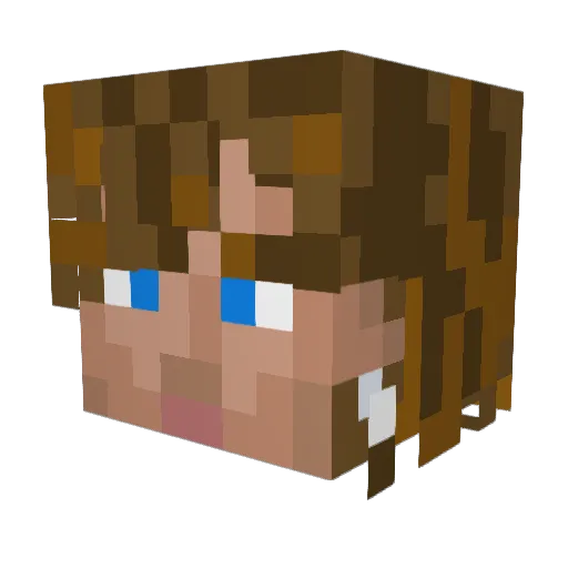 jahsillius Minecraft avatar head, 3D render