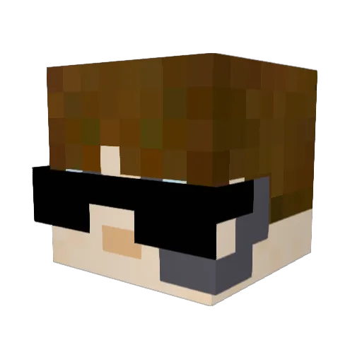 jaiden9808 Minecraft avatar head, 3D render