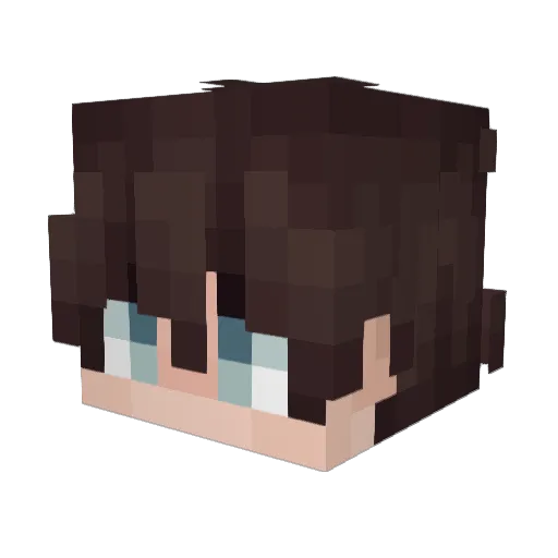 jaidouu Minecraft avatar head, 3D render
