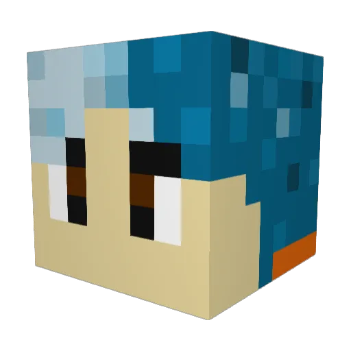 jailaa Minecraft avatar head, 3D render
