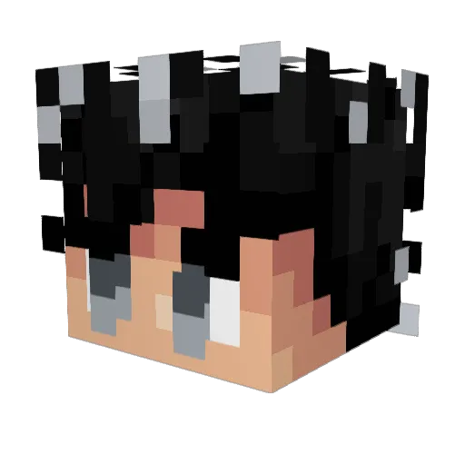 jaileyo Minecraft avatar head, 3D render