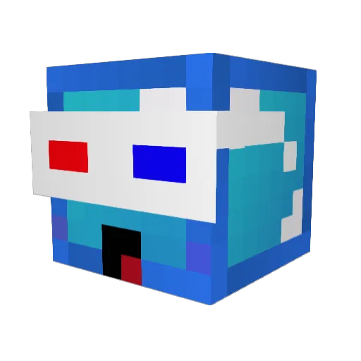 jaimenava Minecraft avatar head, 3D render
