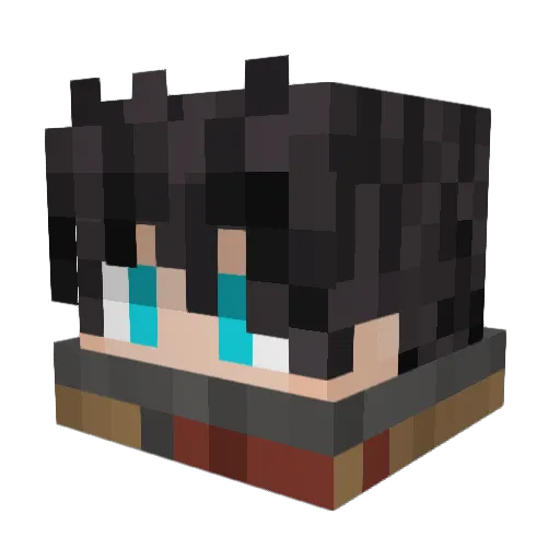 jain__tech Minecraft avatar head, 3D render