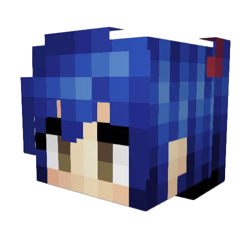 jairu Minecraft avatar head, 3D render