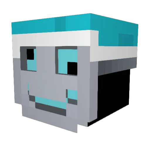 jajaja Minecraft avatar head, 3D render