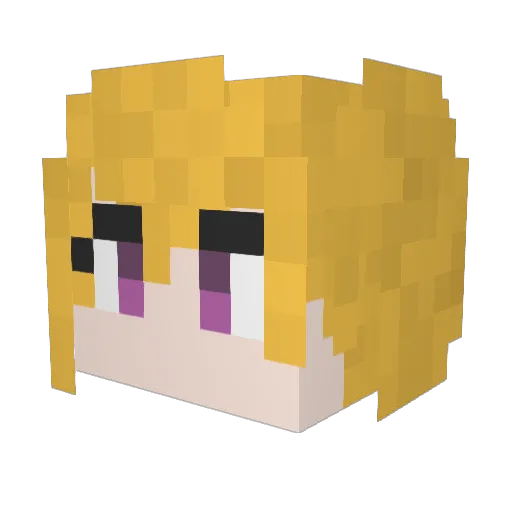 jajajam100 Minecraft avatar head, 3D render