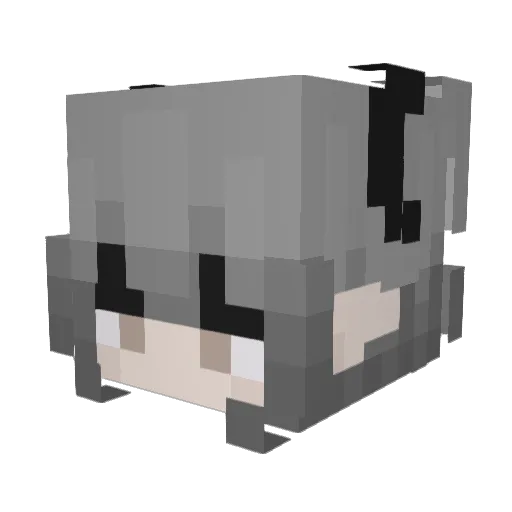 jajaxDDD Minecraft avatar head, 3D render