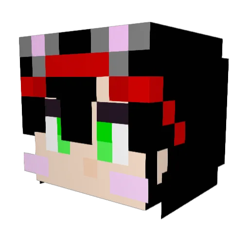 jajun4321 Minecraft avatar head, 3D render
