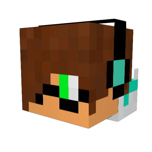 jak2gx Minecraft avatar head, 3D render