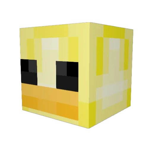 jak_su Minecraft avatar head, 3D render