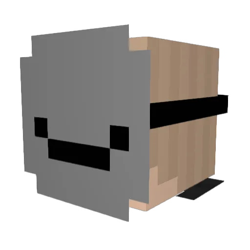 jak_tales Minecraft avatar head, 3D render