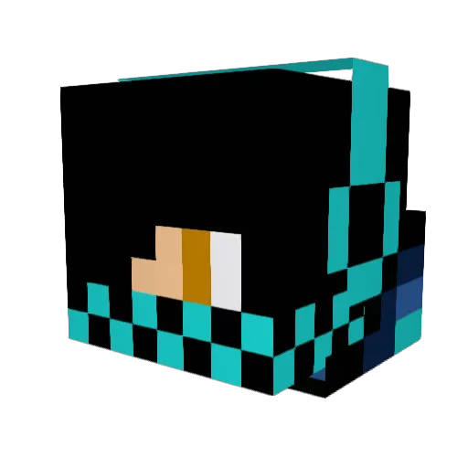 jaka_D Minecraft avatar head, 3D render