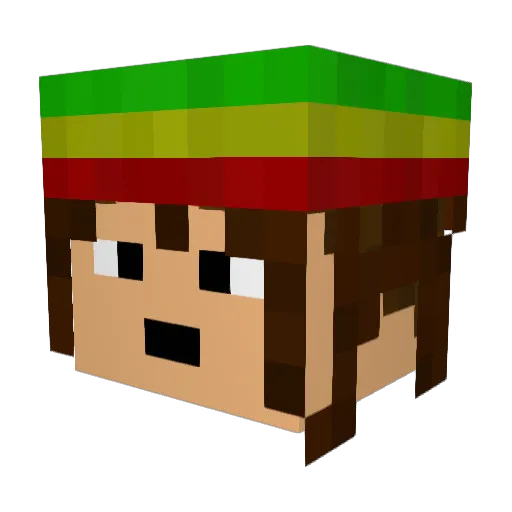 jakabnorbert Minecraft avatar head, 3D render