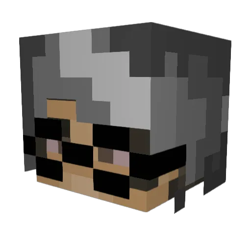 jakal323 Minecraft avatar head, 3D render