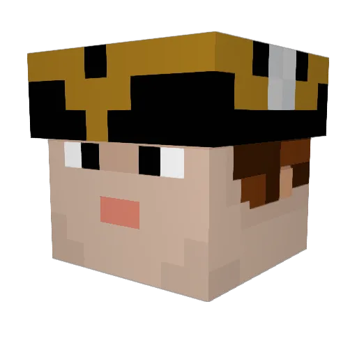 jakcub Minecraft avatar head, 3D render