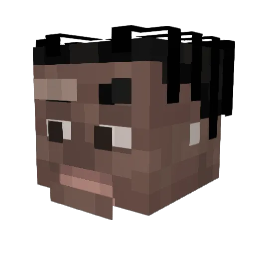 jakdoessnacks Minecraft avatar head, 3D render