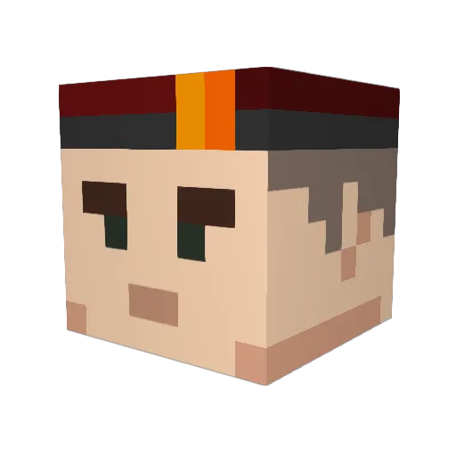 jake0797 Minecraft avatar head, 3D render