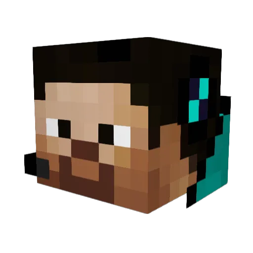jake1daniels Minecraft avatar head, 3D render