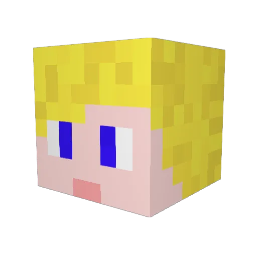 jake360360 Minecraft avatar head, 3D render