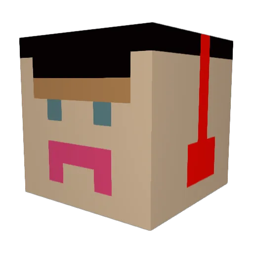 jake_always_wins Minecraft avatar head, 3D render