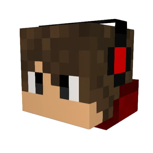 jake_the_snake18 Minecraft avatar head, 3D render