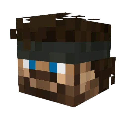 jakealdiniman Minecraft avatar head, 3D render
