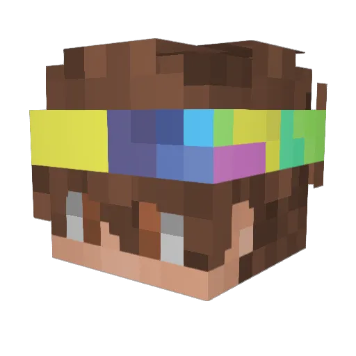 jakebreakY Minecraft avatar head, 3D render