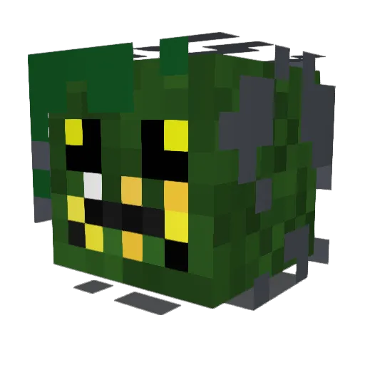 jakedle Minecraft avatar head, 3D render